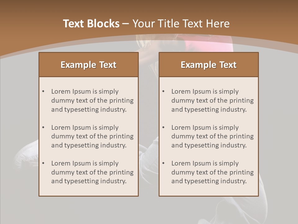 Pose Action Young PowerPoint Template