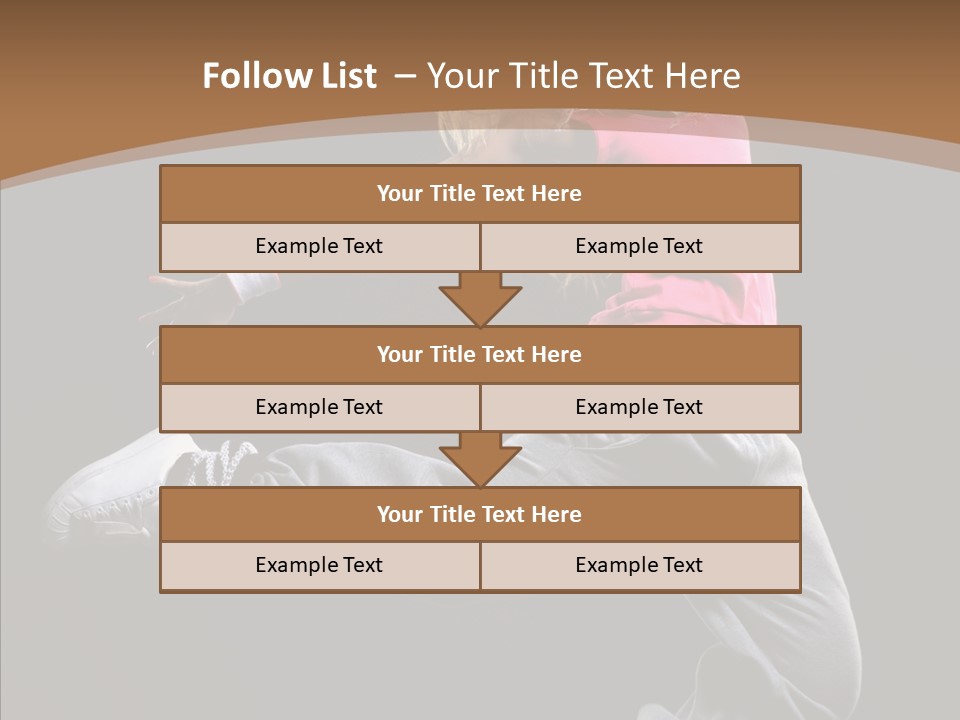 Pose Action Young PowerPoint Template