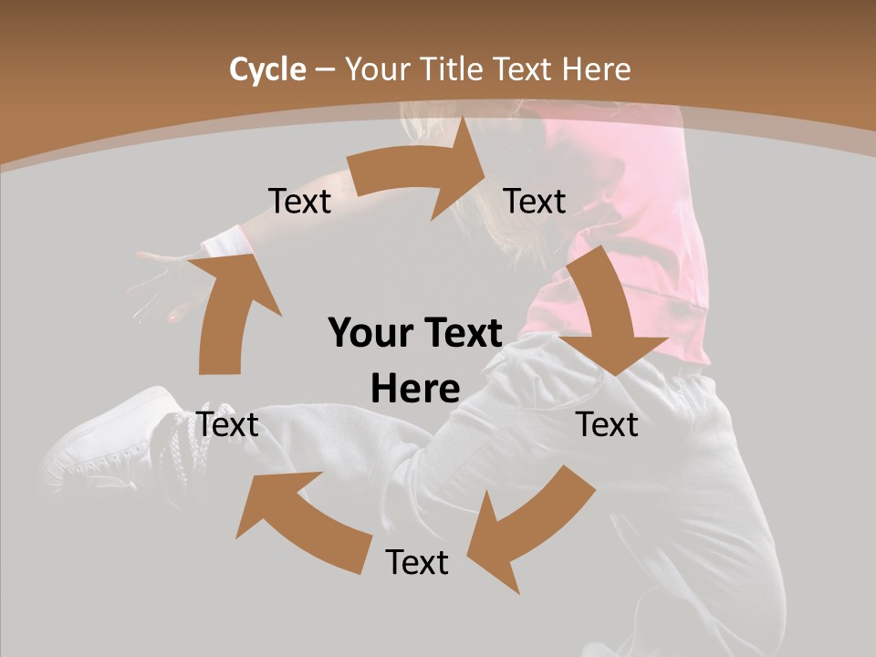 Pose Action Young PowerPoint Template
