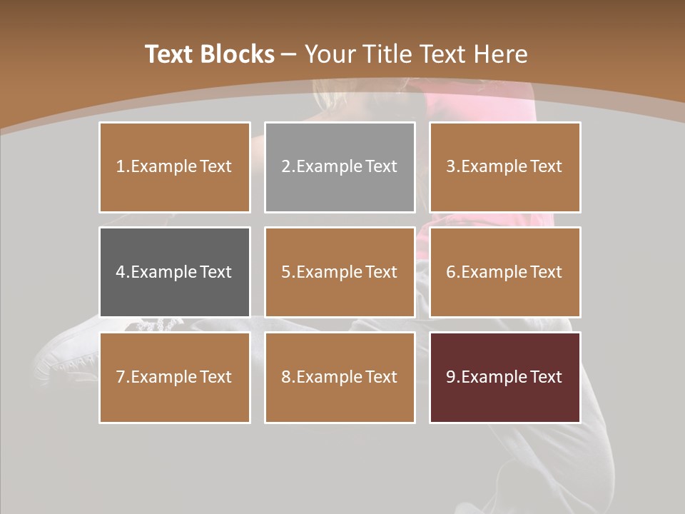 Pose Action Young PowerPoint Template