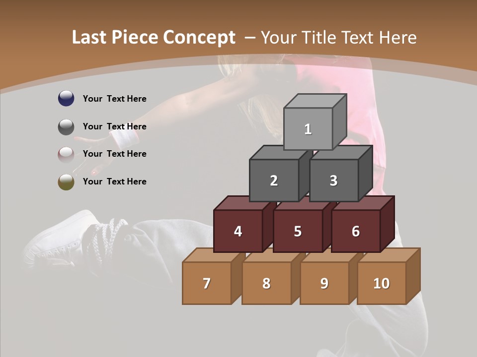 Pose Action Young PowerPoint Template