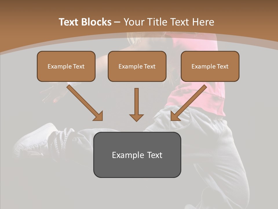 Pose Action Young PowerPoint Template