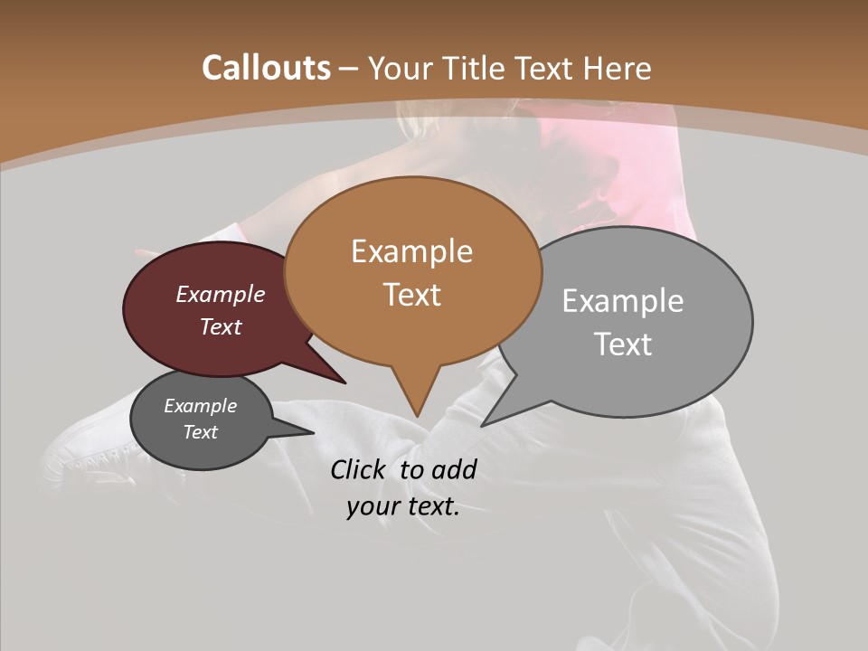 Pose Action Young PowerPoint Template