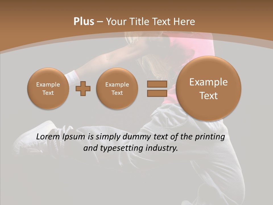 Pose Action Young PowerPoint Template