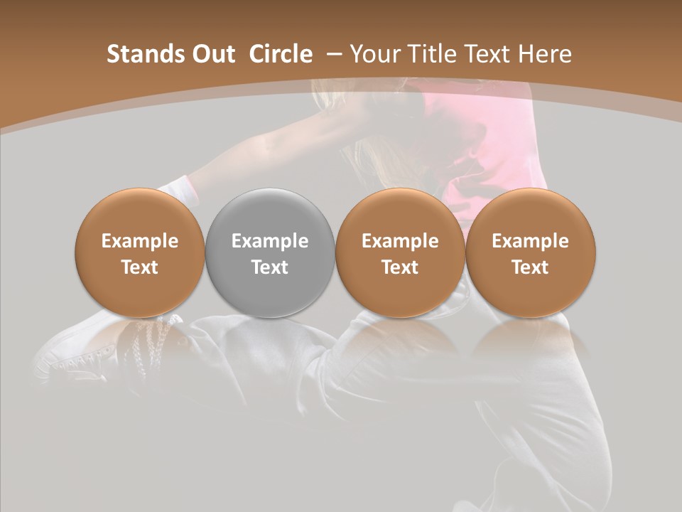 Pose Action Young PowerPoint Template