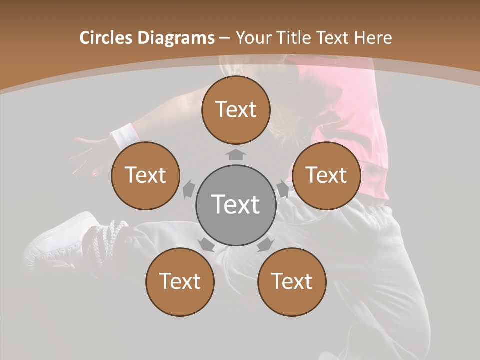 Pose Action Young PowerPoint Template