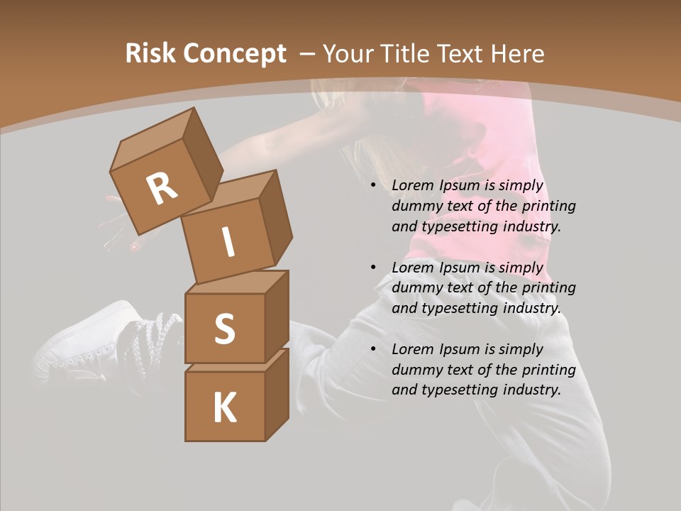 Pose Action Young PowerPoint Template