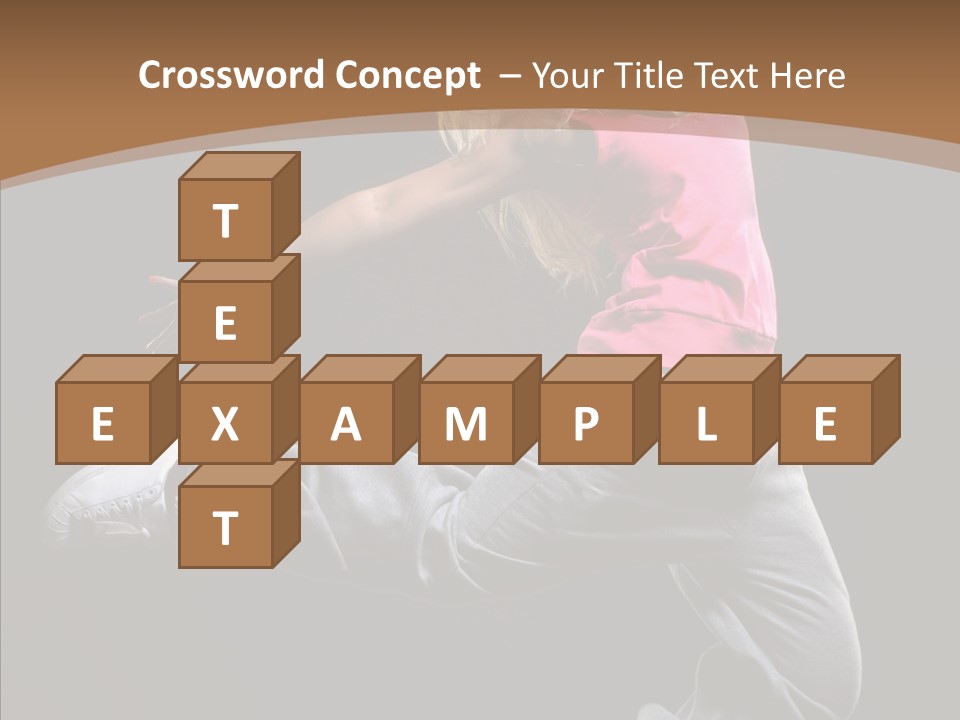 Pose Action Young PowerPoint Template