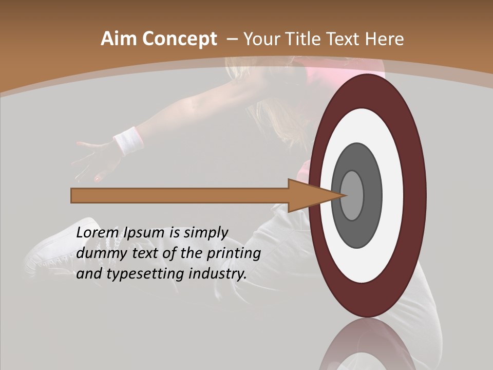 Pose Action Young PowerPoint Template