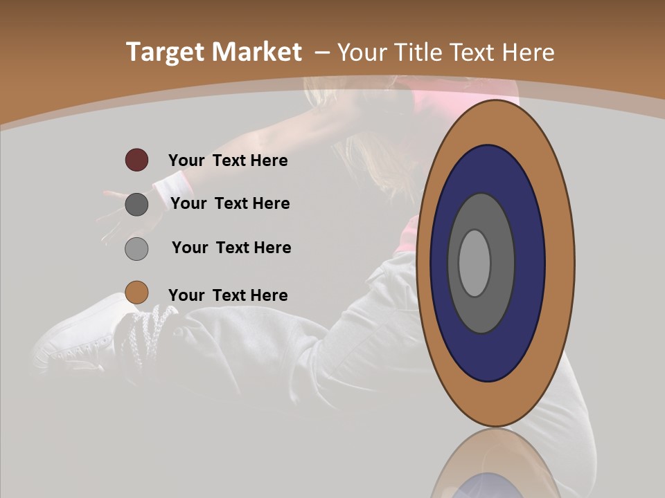 Pose Action Young PowerPoint Template