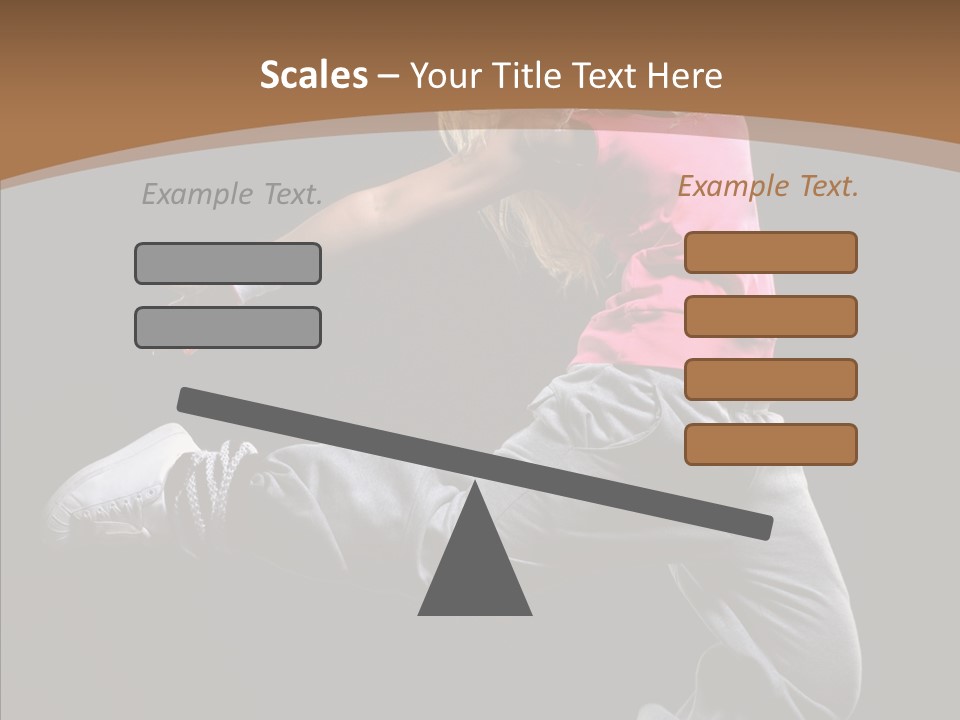 Pose Action Young PowerPoint Template