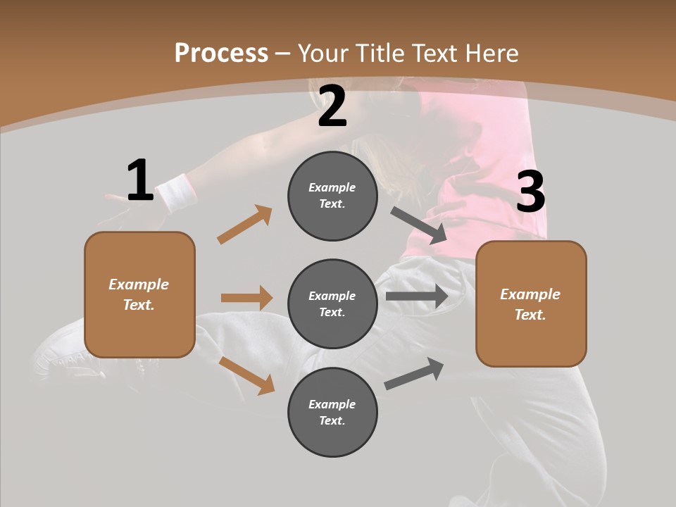 Pose Action Young PowerPoint Template