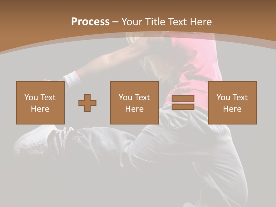Pose Action Young PowerPoint Template