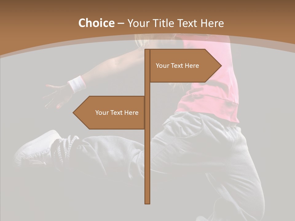 Pose Action Young PowerPoint Template