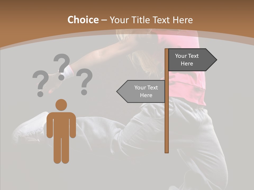 Pose Action Young PowerPoint Template