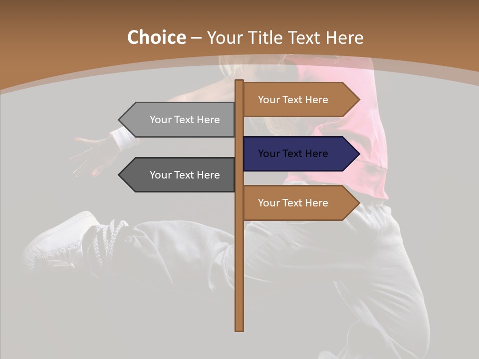 Pose Action Young PowerPoint Template