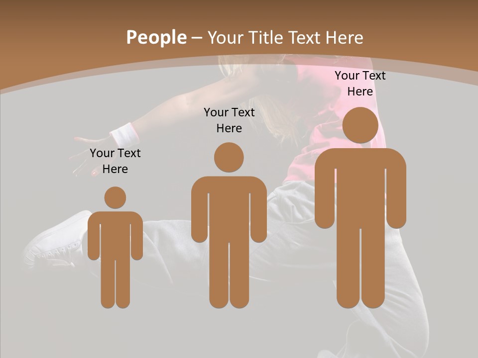 Pose Action Young PowerPoint Template