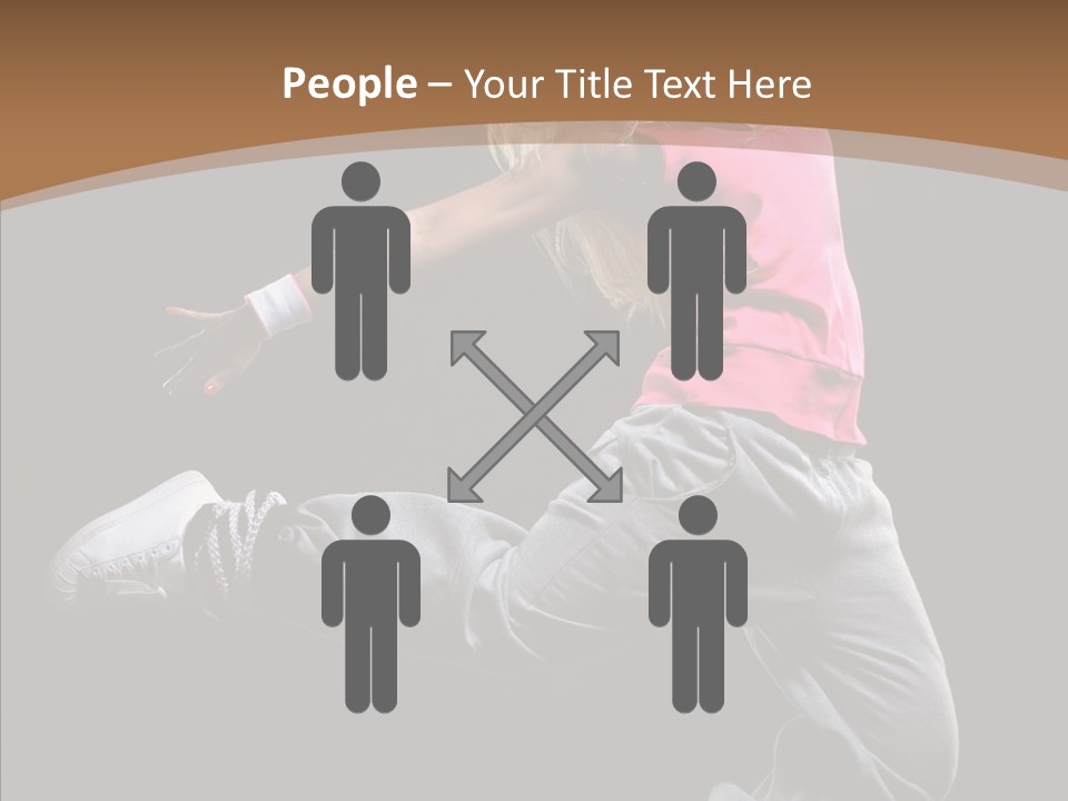 Pose Action Young PowerPoint Template