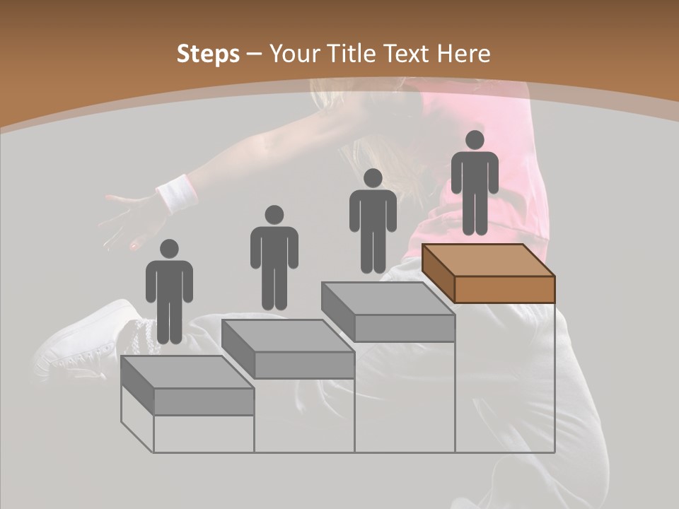 Pose Action Young PowerPoint Template