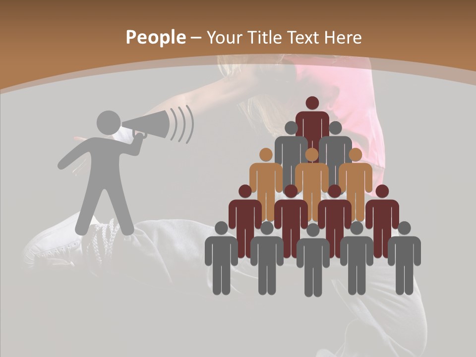 Pose Action Young PowerPoint Template