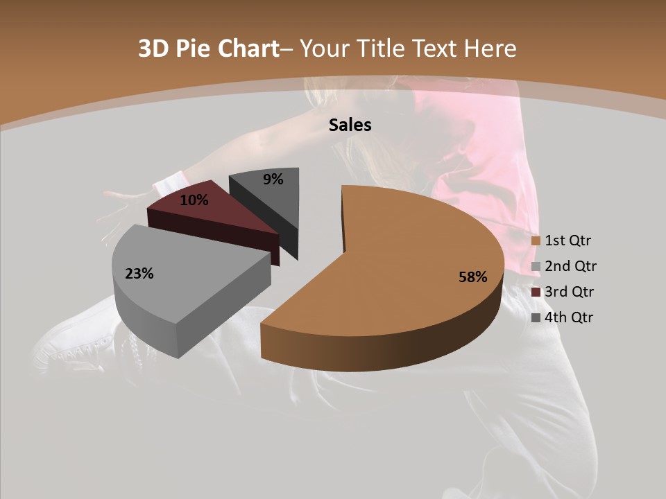 Pose Action Young PowerPoint Template