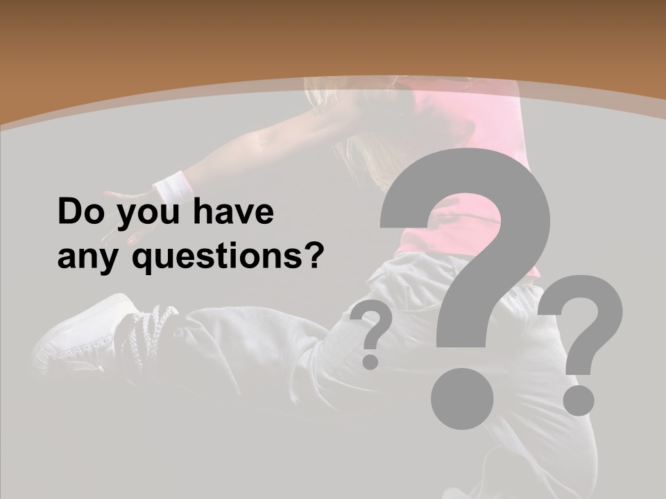 Pose Action Young PowerPoint Template