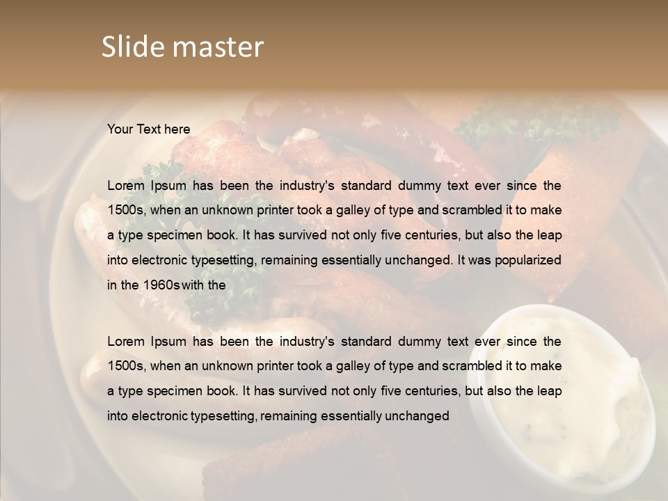 Restaurant German International PowerPoint Template