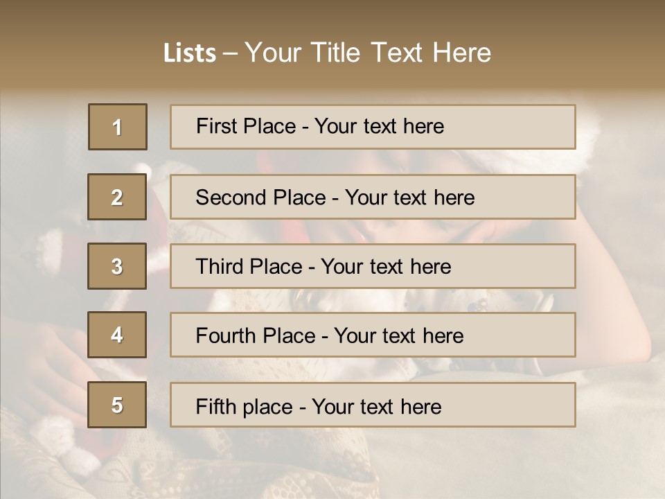 Hat Boy Face PowerPoint Template