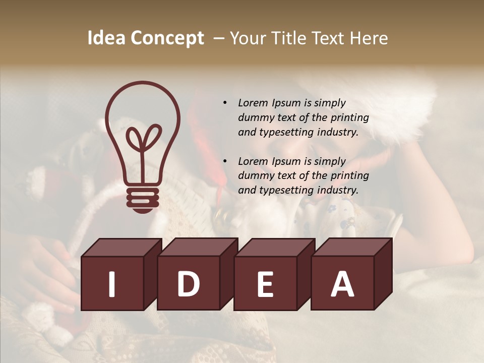 Hat Boy Face PowerPoint Template