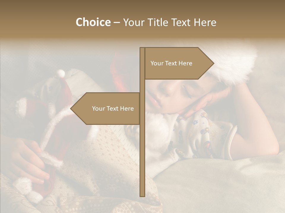 Hat Boy Face PowerPoint Template