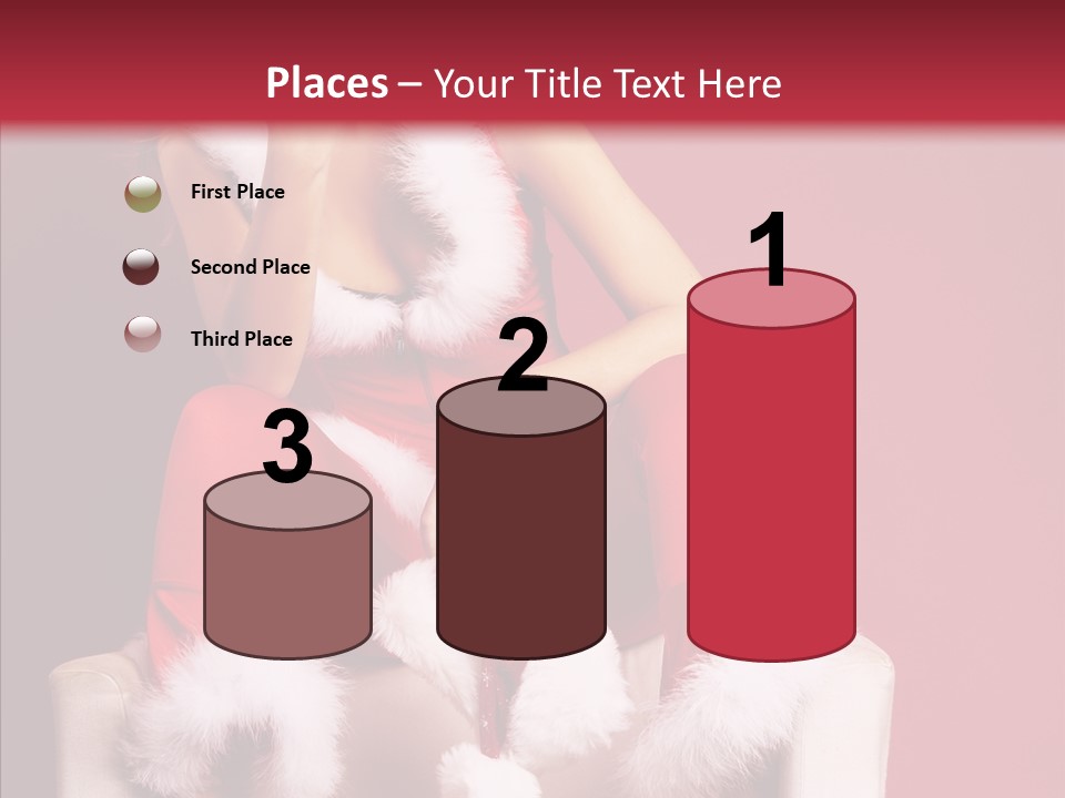 Girl White Eye PowerPoint Template
