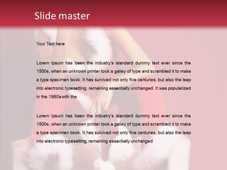 Girl White Eye PowerPoint Template