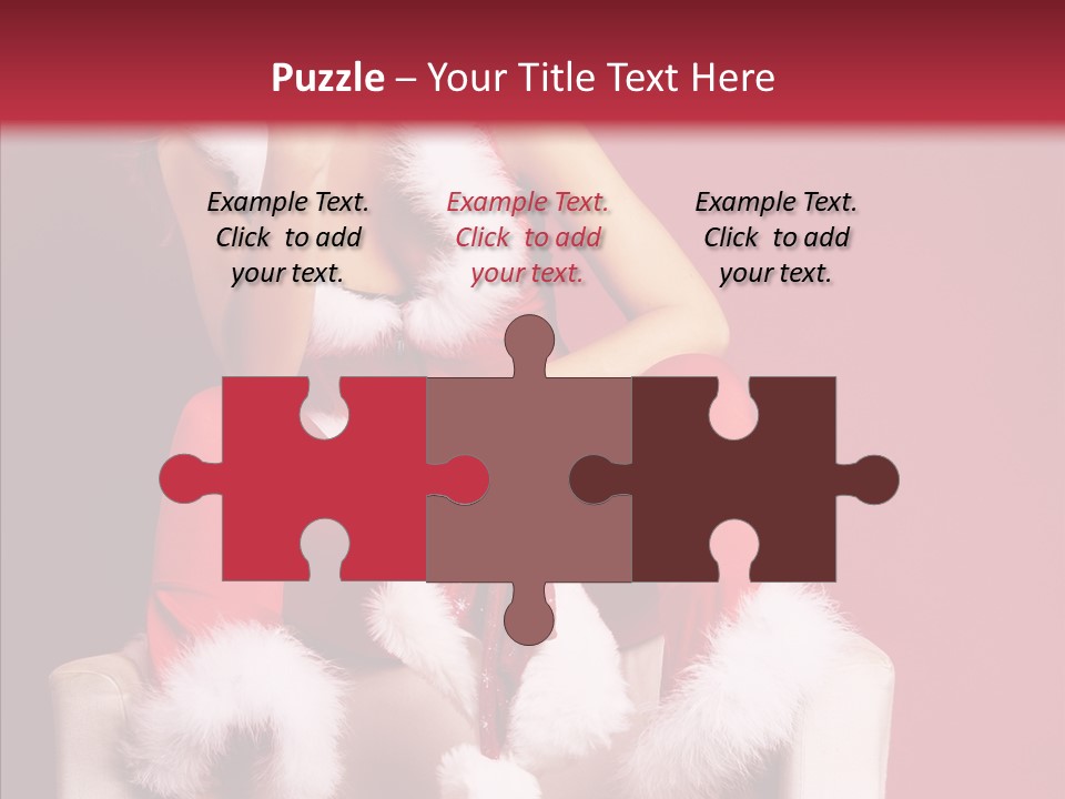 Girl White Eye PowerPoint Template