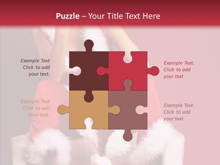 Girl White Eye PowerPoint Template