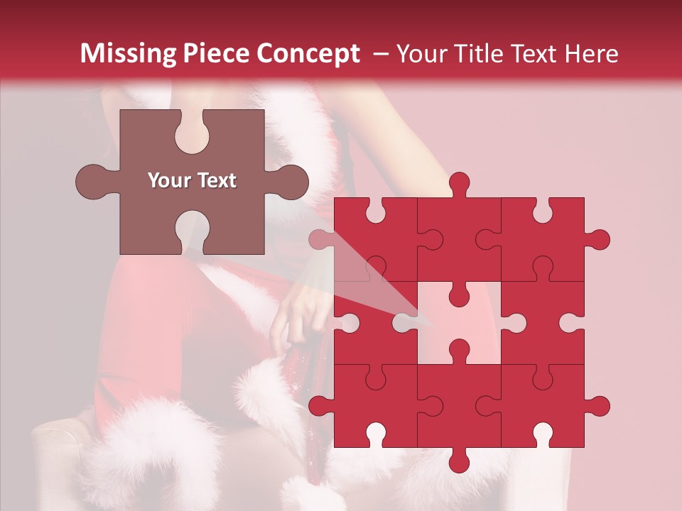 Girl White Eye PowerPoint Template