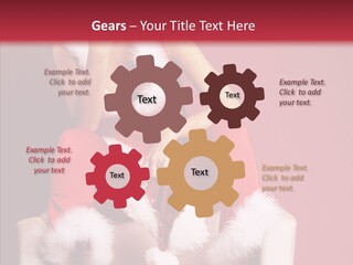 Girl White Eye PowerPoint Template