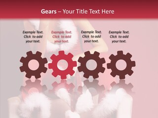 Girl White Eye PowerPoint Template