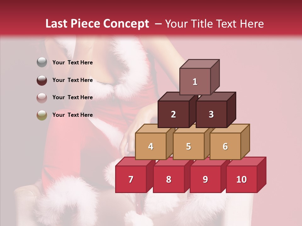 Girl White Eye PowerPoint Template