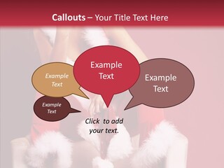 Girl White Eye PowerPoint Template