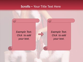 Girl White Eye PowerPoint Template