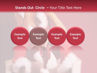Girl White Eye PowerPoint Template