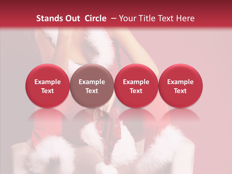 Girl White Eye PowerPoint Template