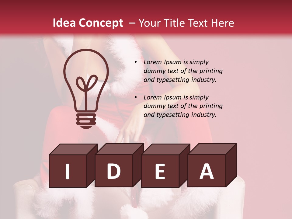 Girl White Eye PowerPoint Template