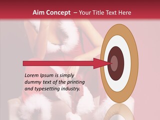 Girl White Eye PowerPoint Template