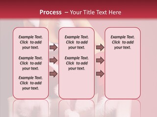 Girl White Eye PowerPoint Template
