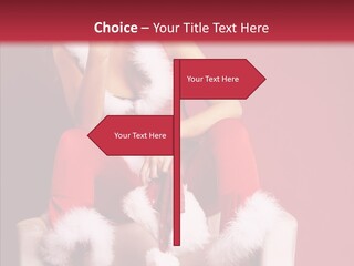 Girl White Eye PowerPoint Template