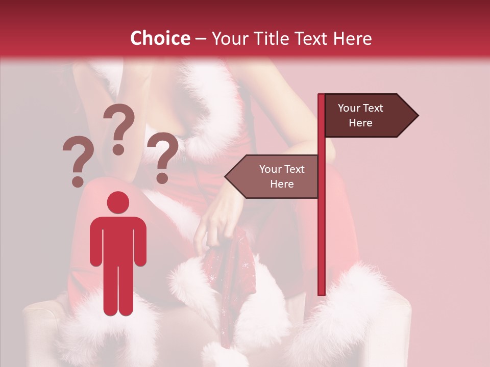 Girl White Eye PowerPoint Template