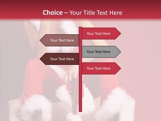 Girl White Eye PowerPoint Template