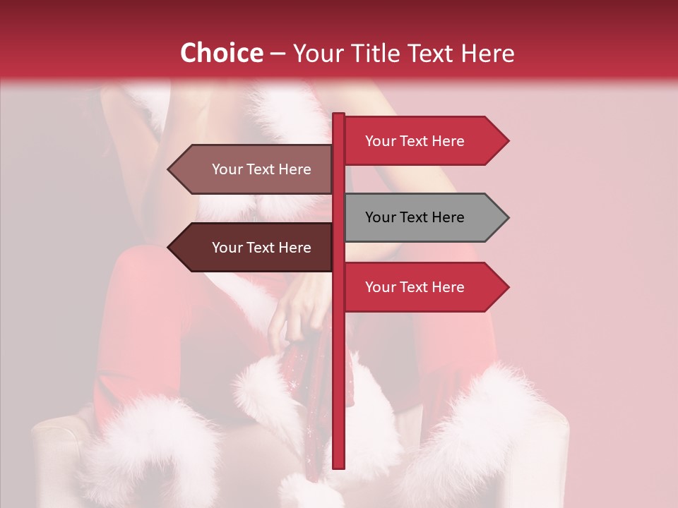 Girl White Eye PowerPoint Template