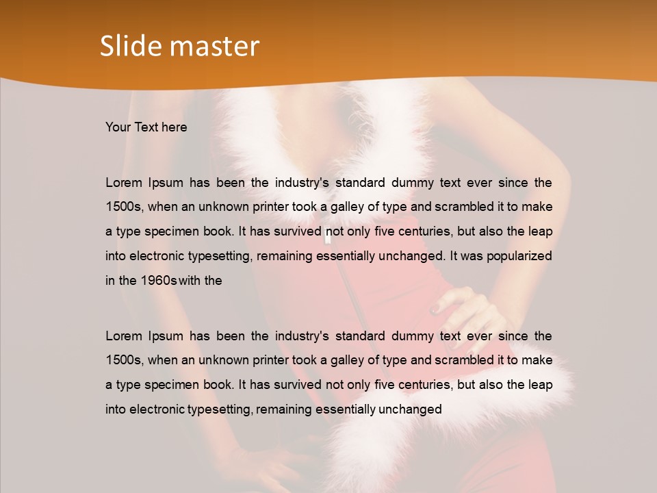 Claus Woman Happiness PowerPoint Template